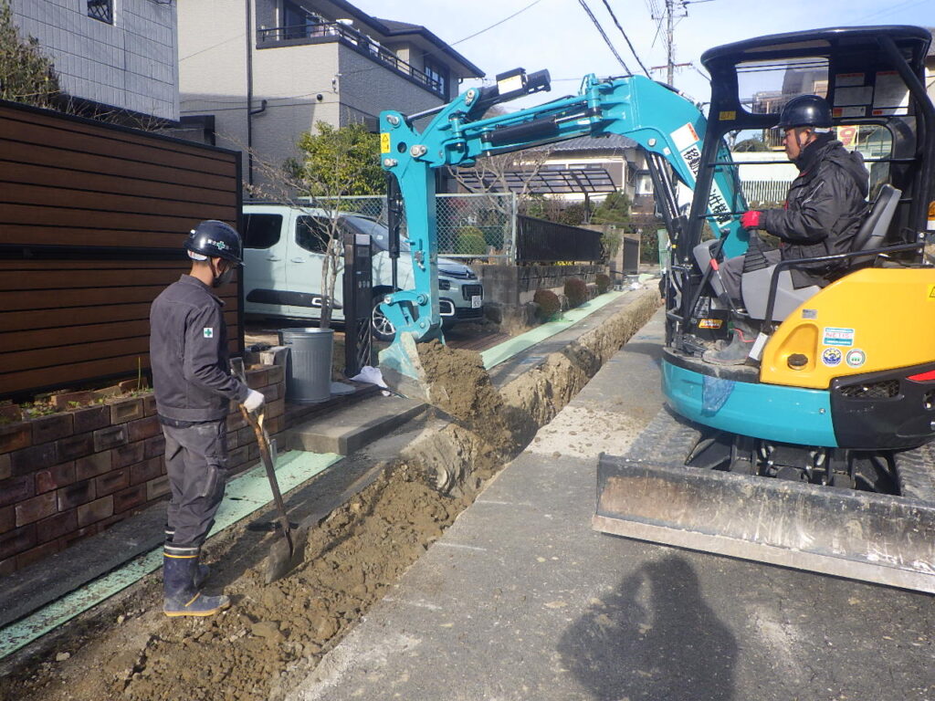 ときわ台水道工事3